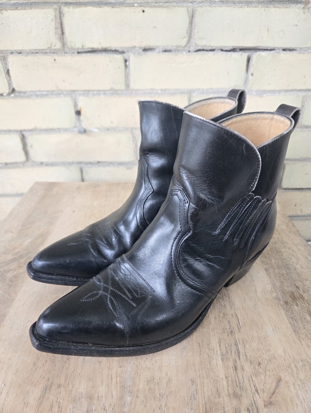 Boulet Western Ankle Boots - Picture 2 of 8